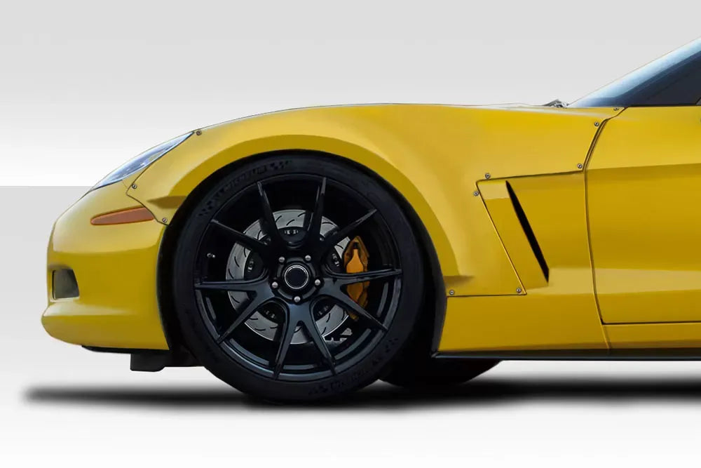 Duraflex D Sport Front Fenders Flare Compatible With 2005-2013 Chevrolet Corvette - 2 Piece