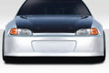 Duraflex Dragster Front Bumper Cover Compatible With 1992-1995 Honda Civic - 1 Piece