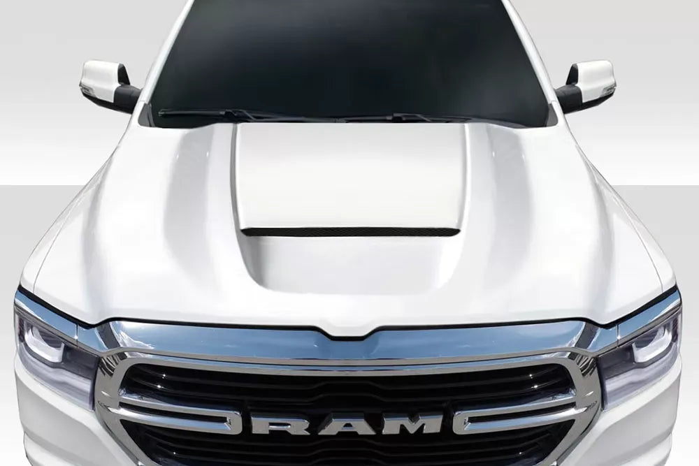Duraflex SRT Ram Air Hood Compatible With 2019-2025 Dodge Ram 1500 - 1 Piece