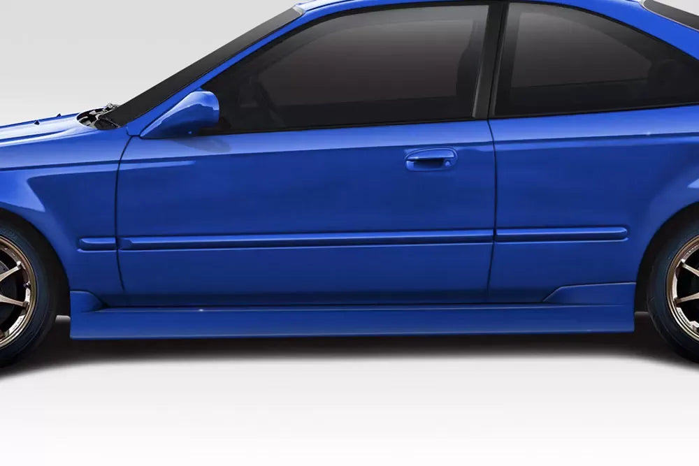 Duraflex C Speed Side Skirts Compatible With 1996-2000 Honda Civic - 2 Piece
