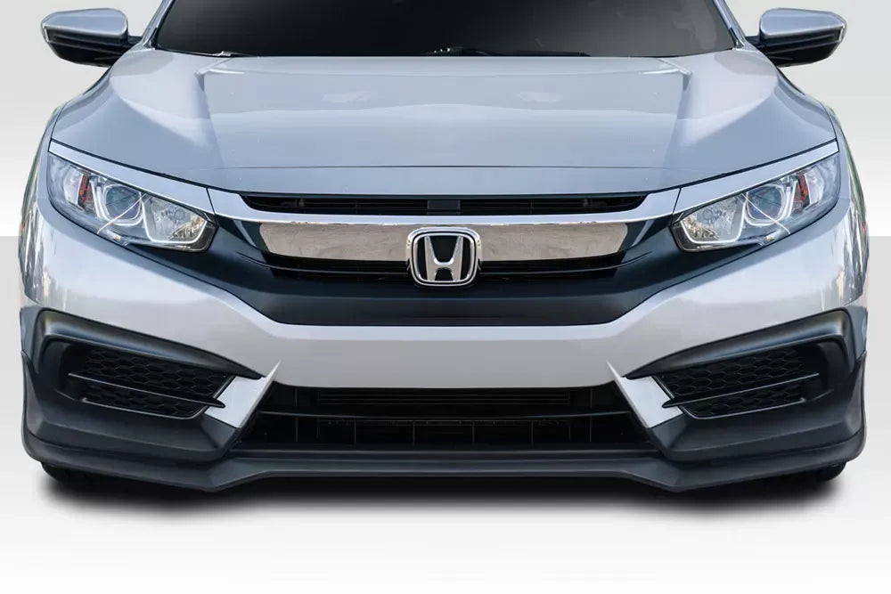 Duraflex Type M Front Lip Spoiler Compatible With 2016-2018 Honda Civic - 1 Piece
