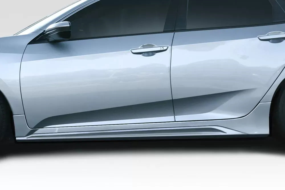 Duraflex Type M Side Skirts Splitters Compatible With 2016-2021 Honda Civic 4DR - 2 Piece