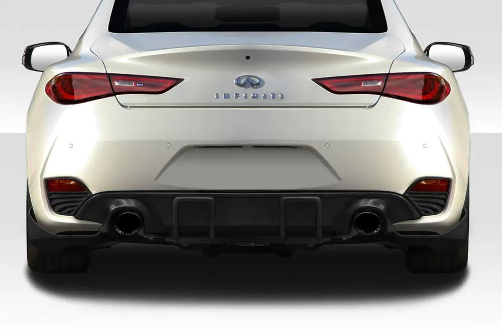 Duraflex J Spec Rear Diffuser Compatible With 2017-2022 Infiniti Q60 - 3 Piece