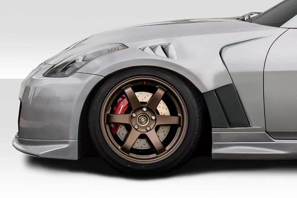 Duraflex AMS GT3 Front Fenders Compatible With 2003-2008 Nissan 350Z - 2 Piece