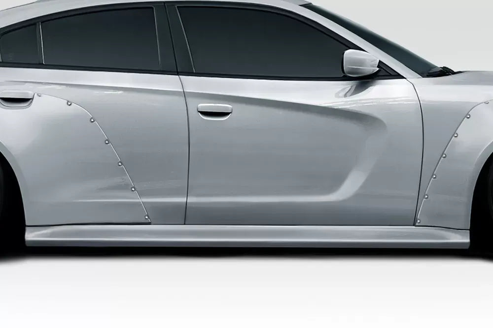 Duraflex SKS Wide Body Side Skirts Splitters Compatible With 2015-2023 Dodge Charger - 2 Piece