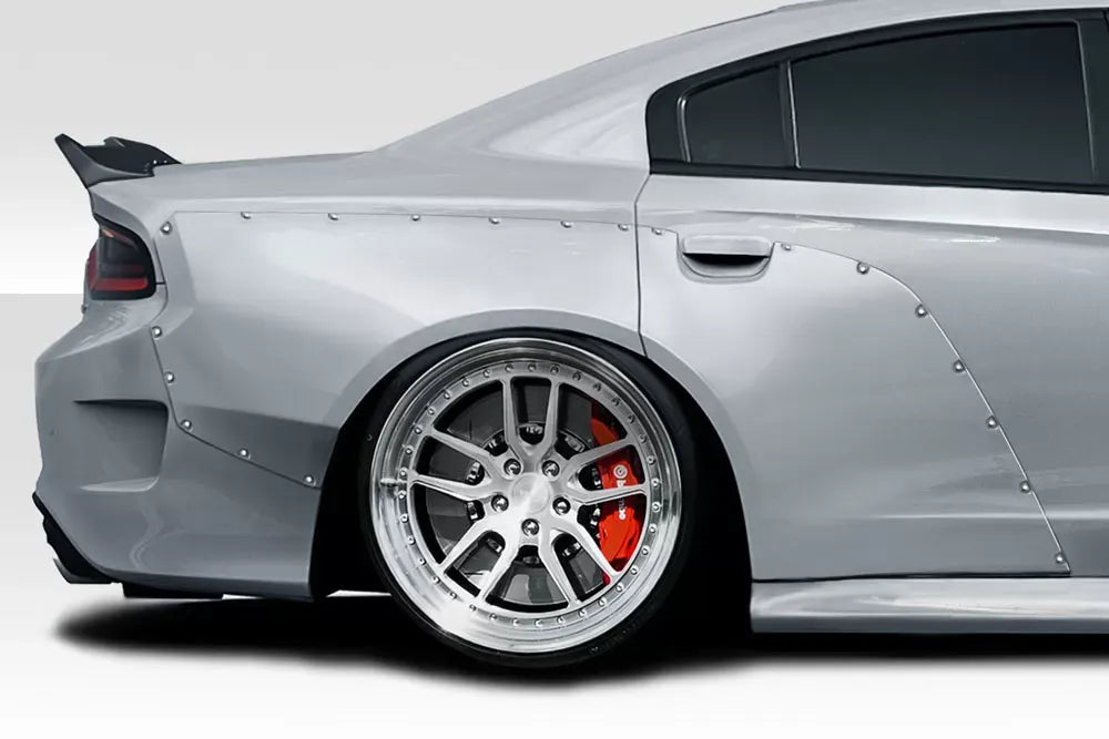 Duraflex SKS Wide Body Rear Fender Flares Compatible With 2015-2023 Dodge Charger - 4 Piece