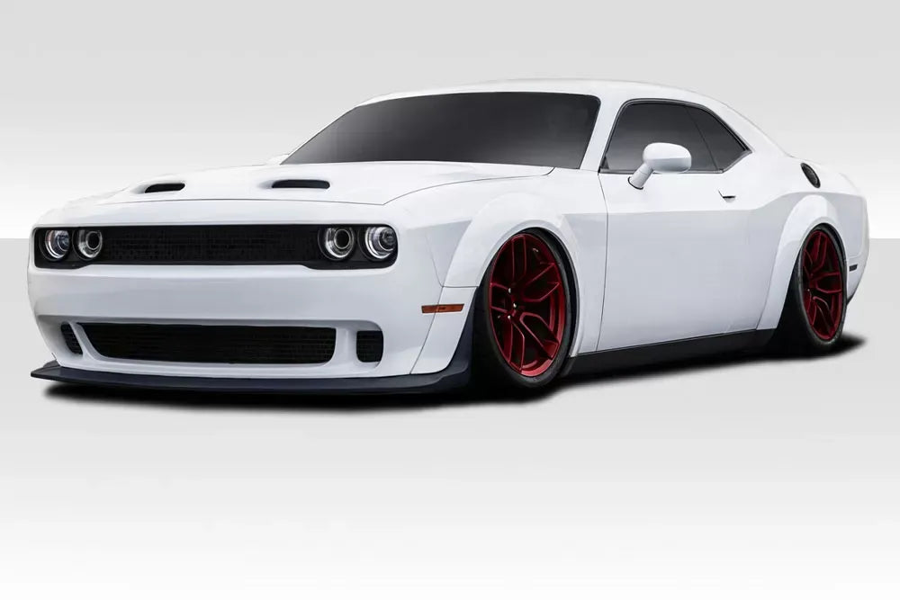 Duraflex Demon Look Wide Body Fender Flares Compatible With 2015-2023 Dodge Challenger - 14 Piece