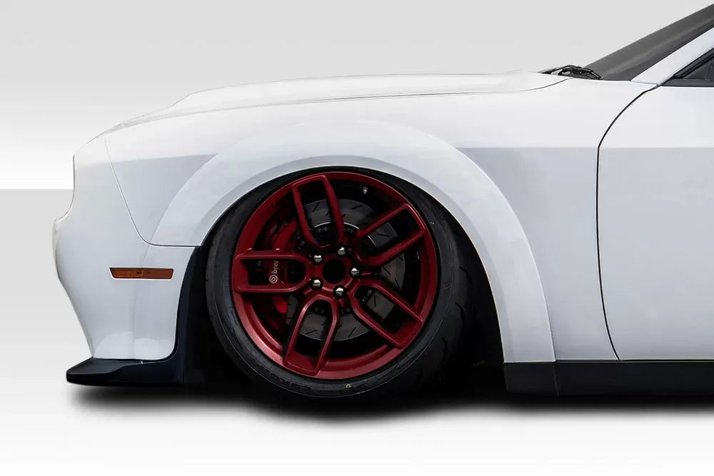 Duraflex Demon Look Wide Body Fender Flares Compatible With 2015-2023 Dodge Challenger - 14 Piece
