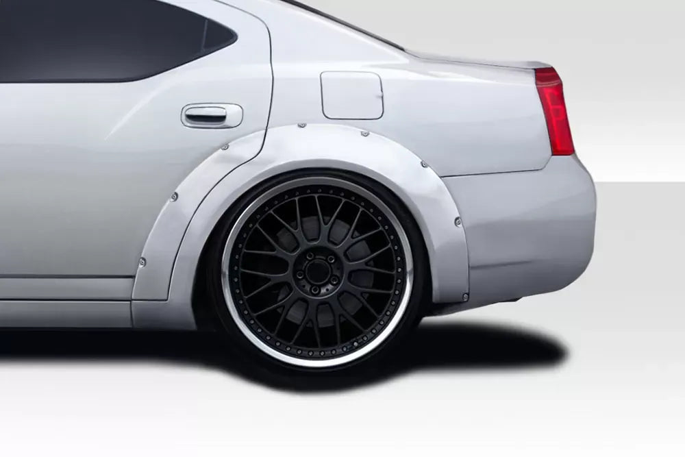 Duraflex Novara Rear Wide Body Fender Flares Compatible With 2006-2010 Dodge Charger - 4 Piece