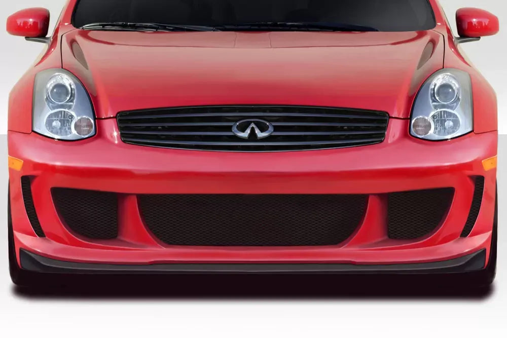 Duraflex Strake Front Bumper Cover Compatible With 2003-2007 Infiniti G Coupe - 1 Piece
