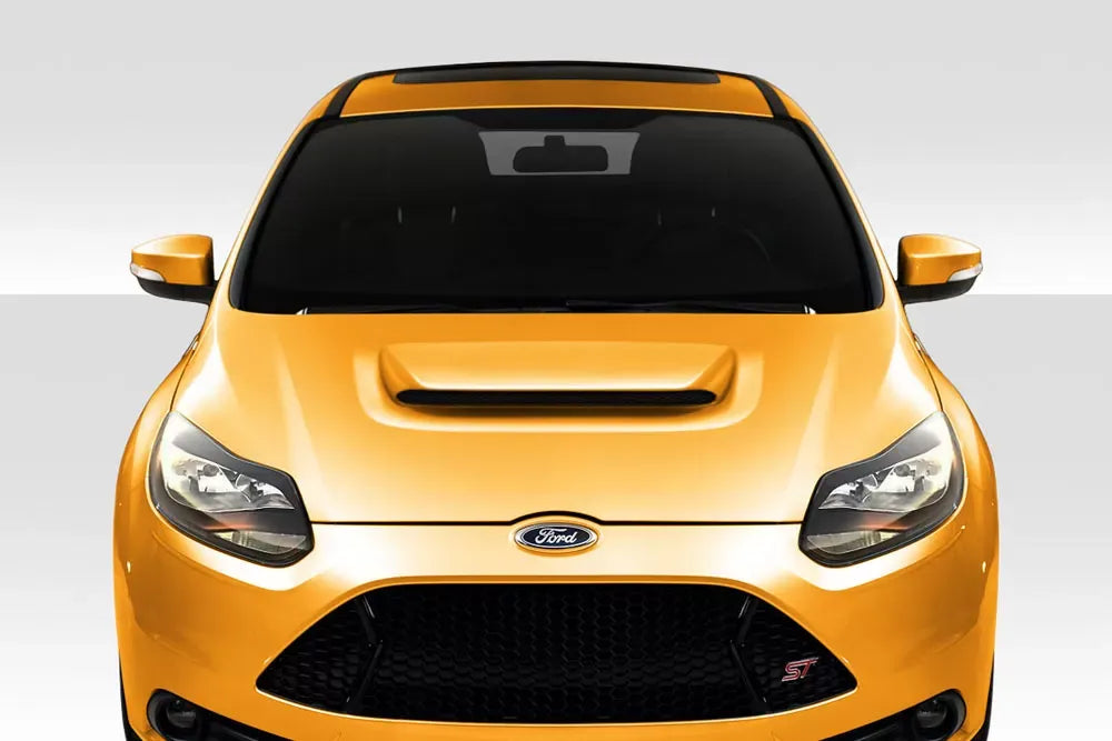 Duraflex Ram Air Hood Compatible With 2012-2014 Ford Focus - 1 Piece