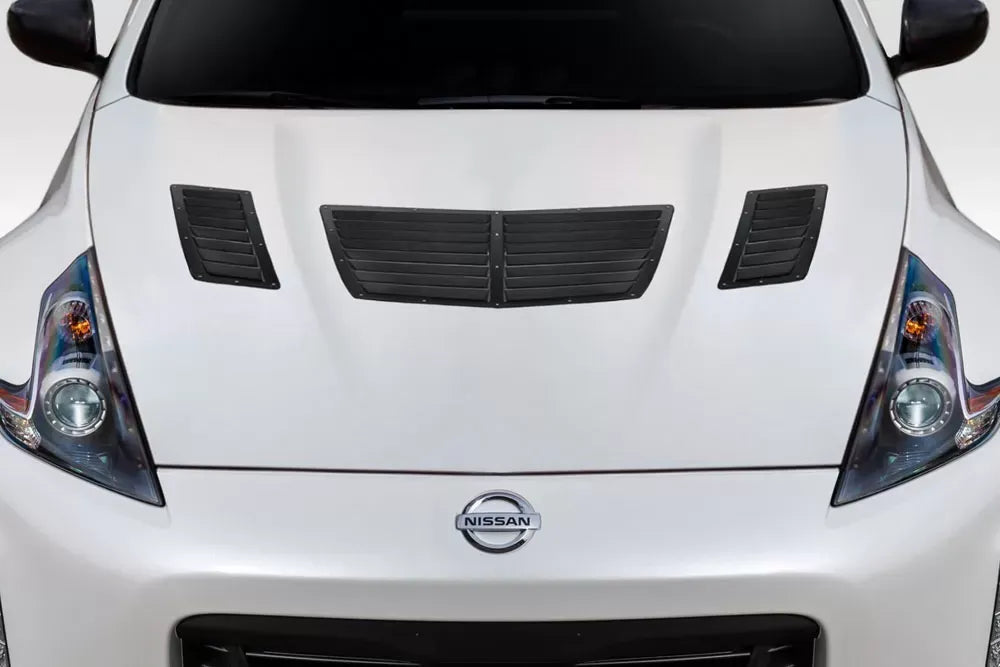 Duraflex GT1 Hood Vents Compatible With 2009-2020 Nissan 370Z Z34 - 3 Piece