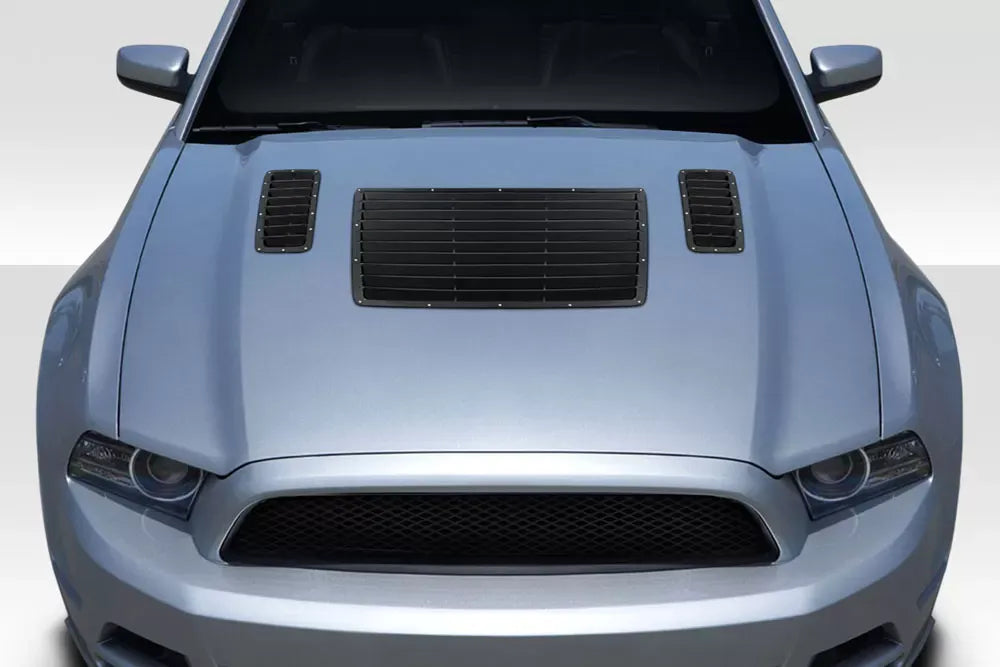 Duraflex GT1 Hood Vents Compatible With 2013-2014 Ford Mustang - 3 Piece