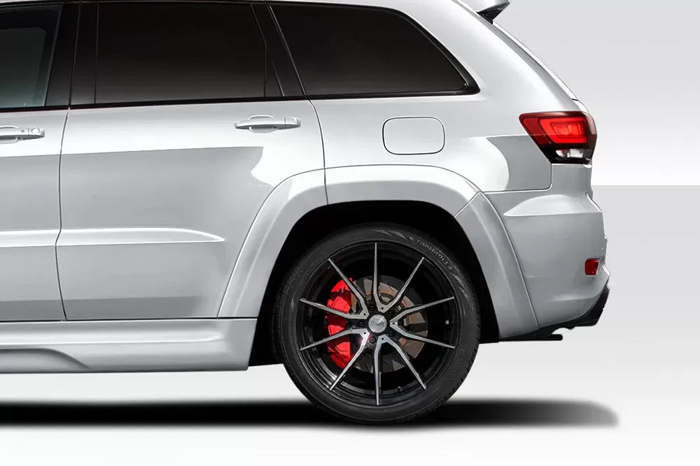 Duraflex Power Rear Fender Flares Compatible With 2011-2022 Jeep Grand Cherokee - 6 Piece