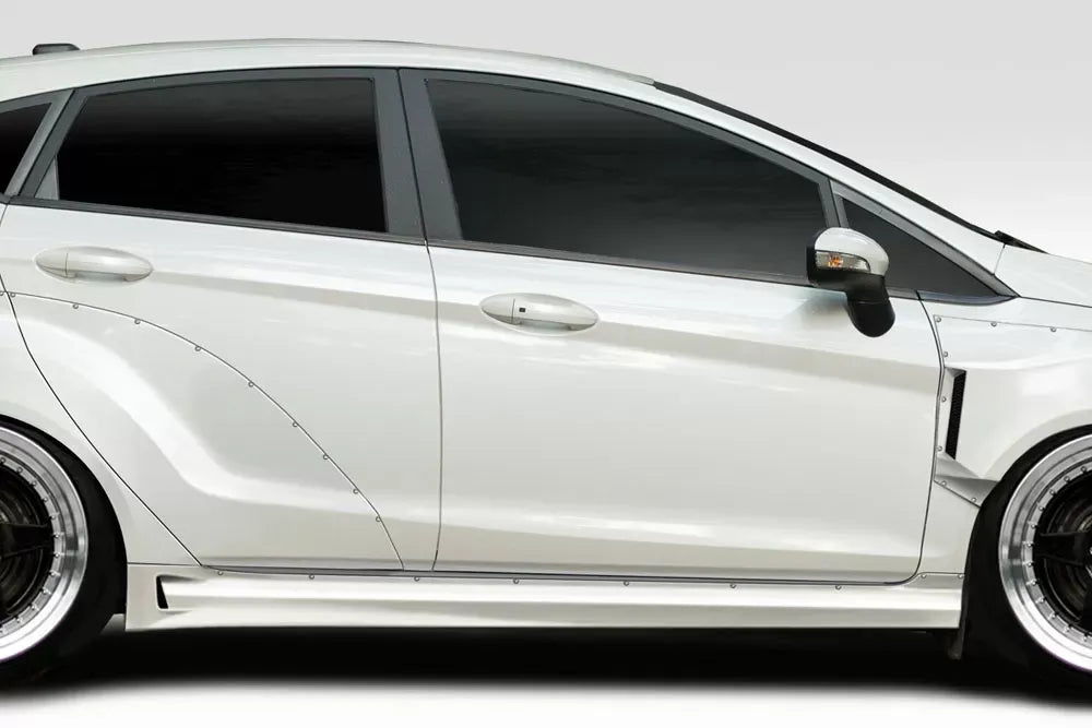 Duraflex CPR Wide Body Side Skirts Compatible With 2014-2019 Ford Fiesta - 2 Piece