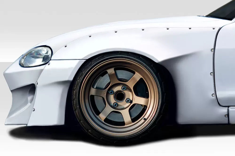 Duraflex RBS Wide Body Front Fenders Flares Compatible With 1999-2005 Mazda Miata - 2 Piece