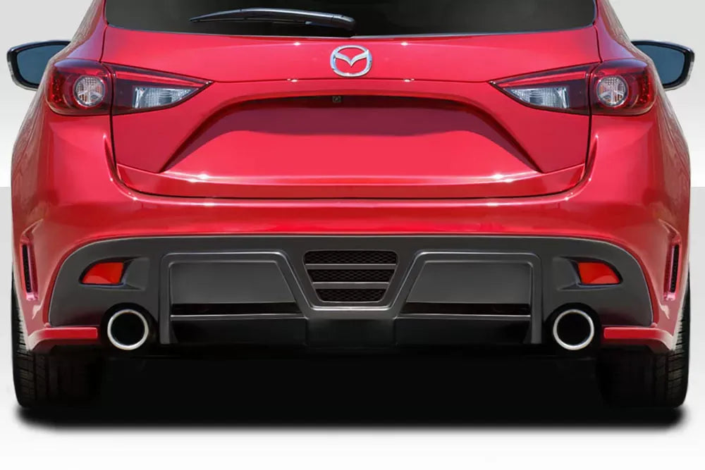 Duraflex KSS Rear Bumper Cover Compatible With 2014-2016 Mazdaspeed 3 - 1 Piece