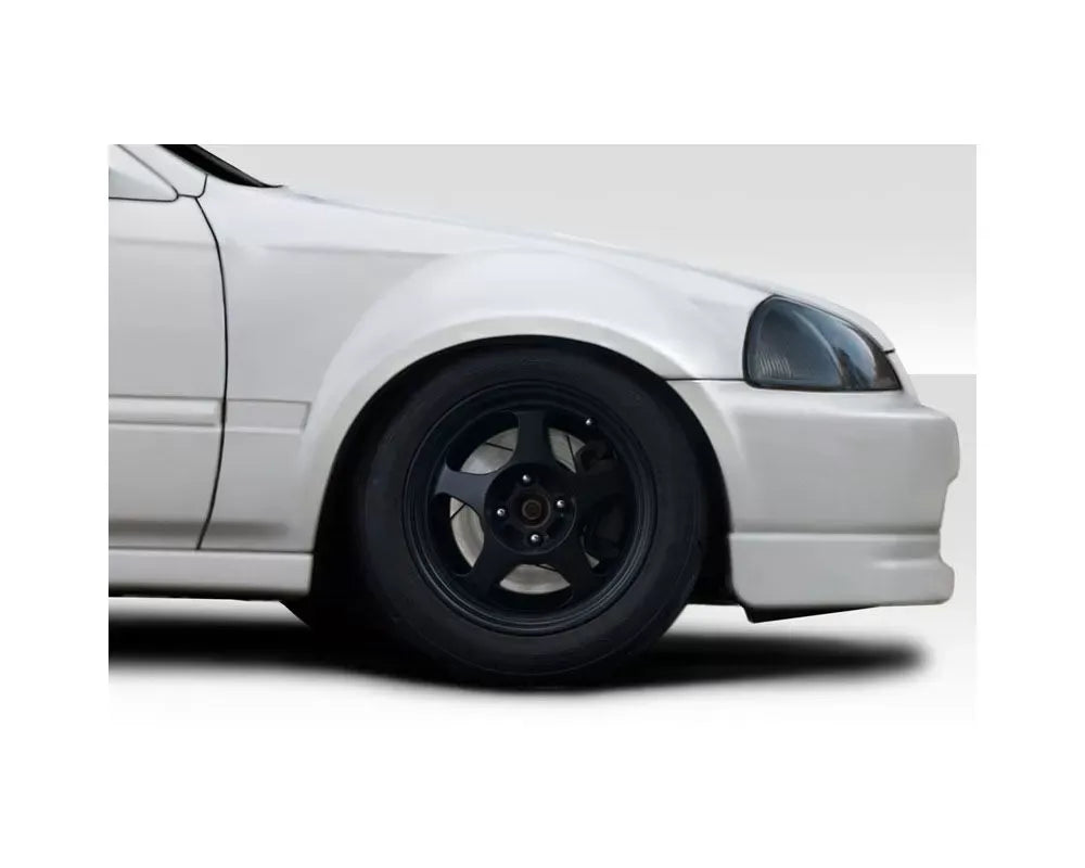 Duraflex K Spec Front Fenders Compatible With 1996-1998 Honda Civic - 2 Piece