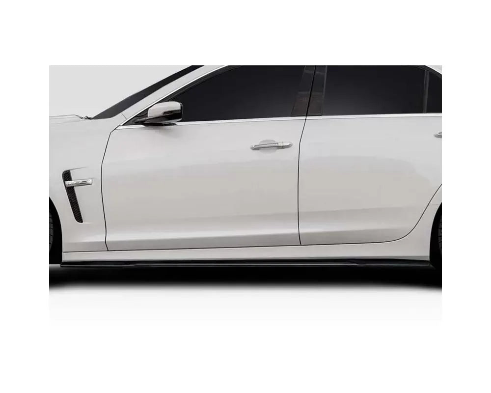 Duraflex Alpha Side Skirts Compatible With 2016-2019 Cadillac CTS-V - 2 Piece