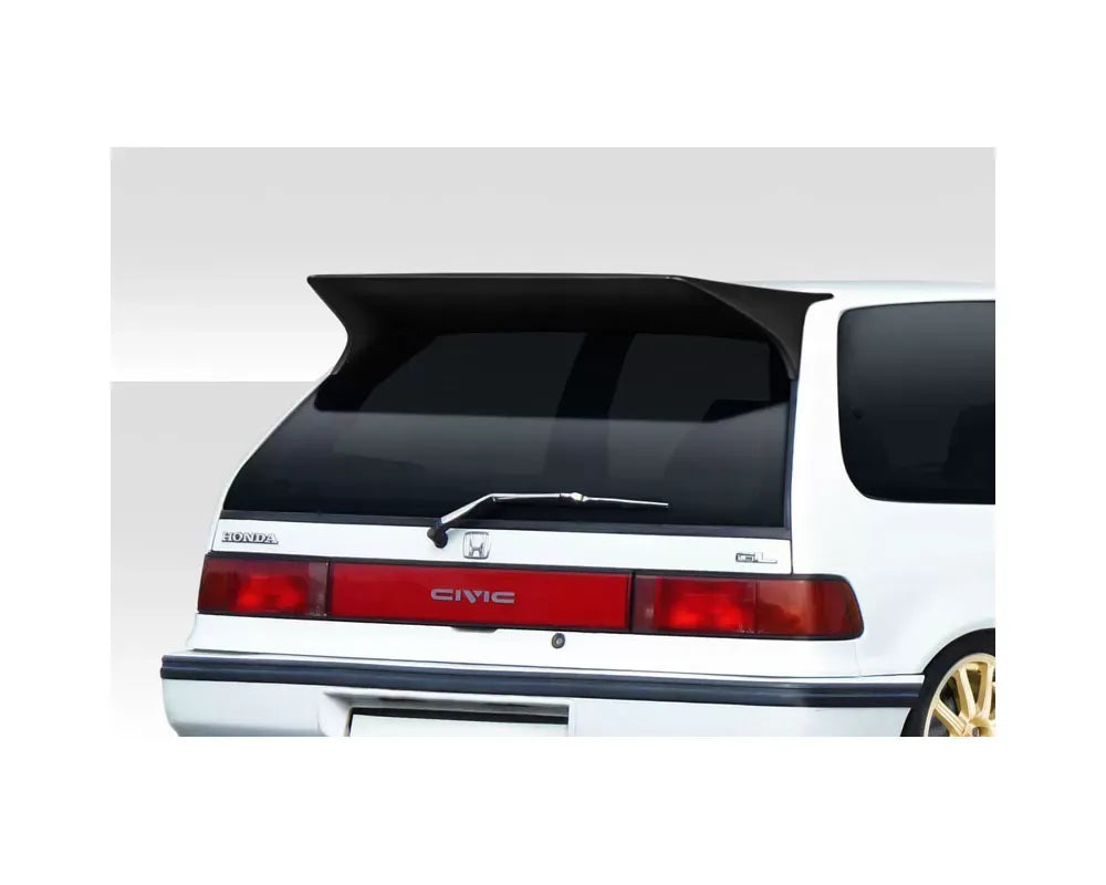 Duraflex J Spec Wing Spoiler Compatible With 1988-1991 Honda Civic - 1 Piece