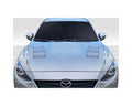 Duraflex Velocity Hood Compatible With 2014-2018 Mazda 3 - 1 Piece