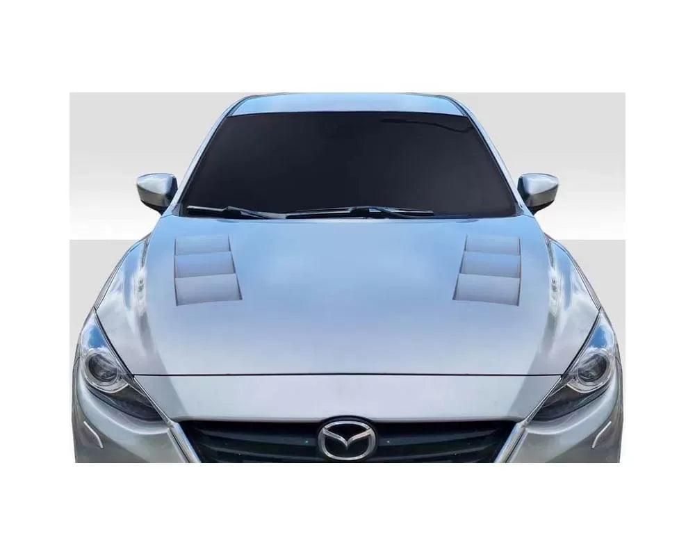 Duraflex Velocity Hood Compatible With 2014-2018 Mazda 3 - 1 Piece