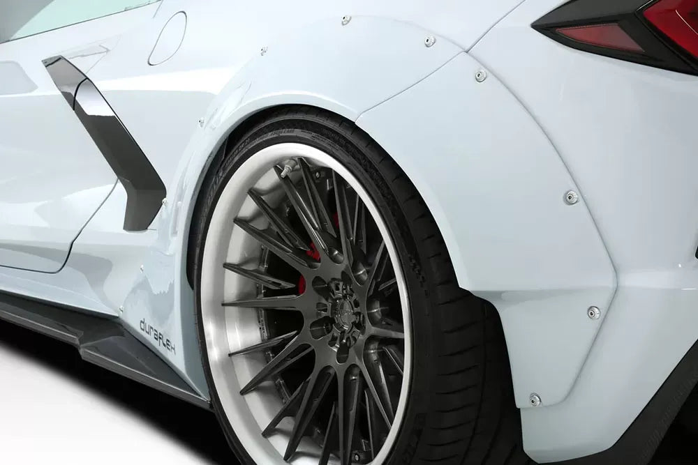 Duraflex Gran Veloce Wide Body Rear Fenders Compatible With 2020-2025 Chevrolet Corvette C8 - 4 Piece
