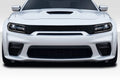 Duraflex Hellcat Wide Body Front Bumper Cover Compatible With 2015-2023 Dodge Charger - 1 Piece