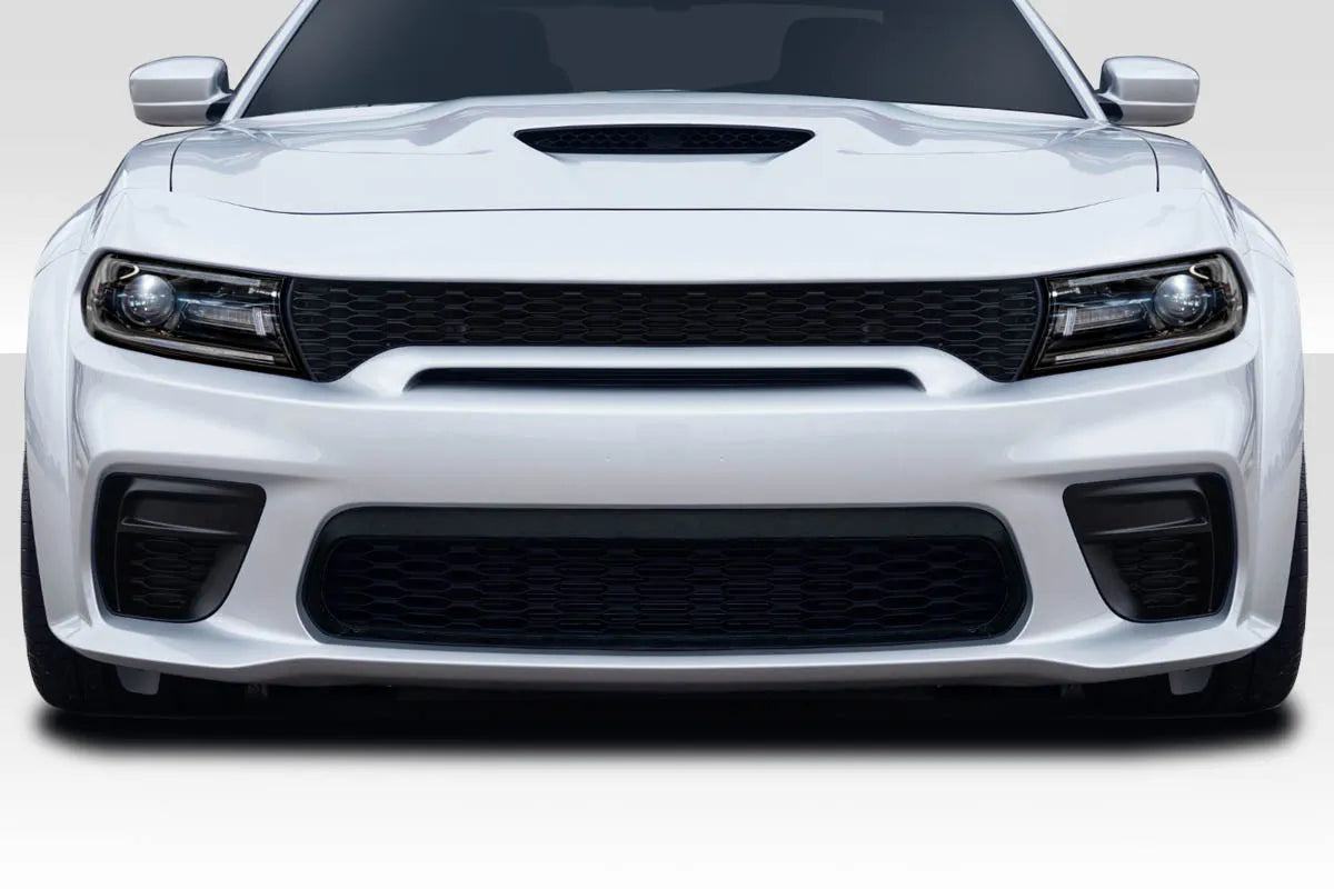 Duraflex Hellcat Wide Body Front Bumper Cover Compatible With 2015-2023 Dodge Charger - 1 Piece