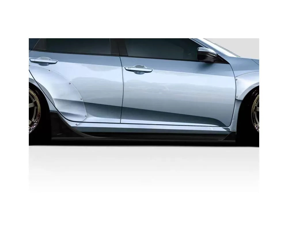 Duraflex Broman Sideskirts Compatible With 2016-2021 Honda Civic - 2 Piece