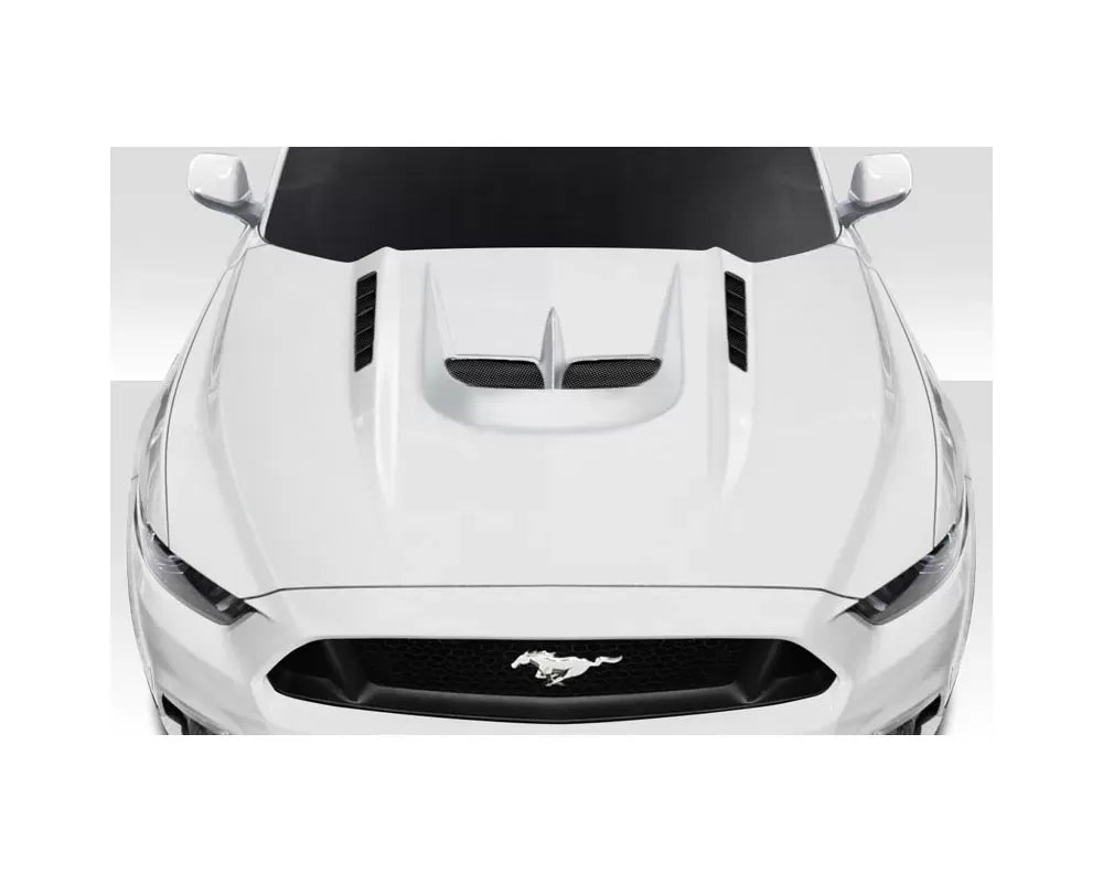 Duraflex Kryptonic Hood Compatible With 2015-2017 Ford Mustang - 1 Piece
