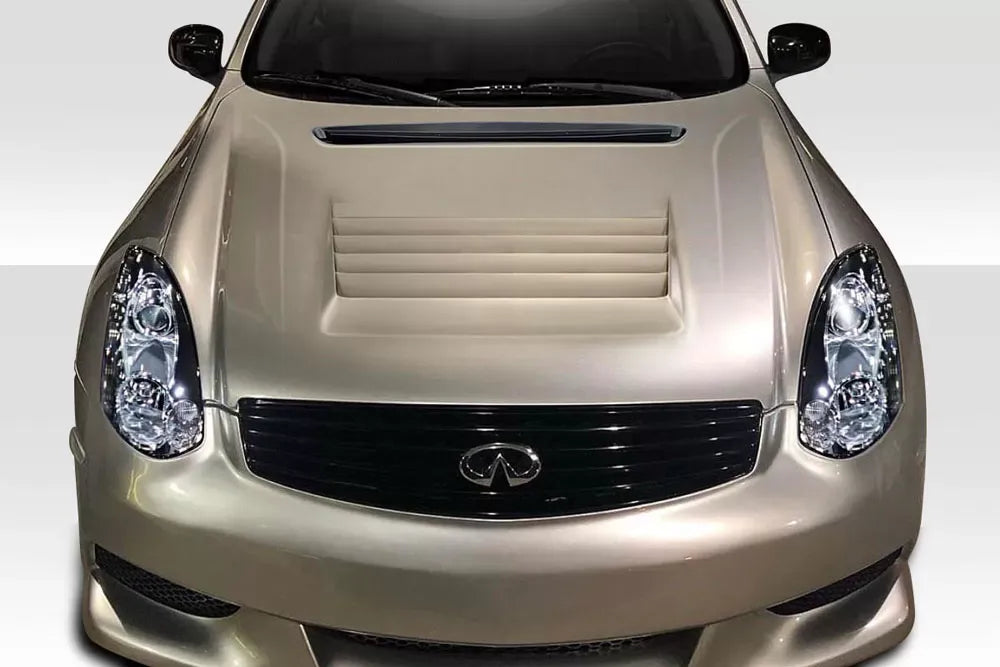 Duraflex D1 Hood Compatible With 2003-2007 Infiniti G Coupe - 1 Piece