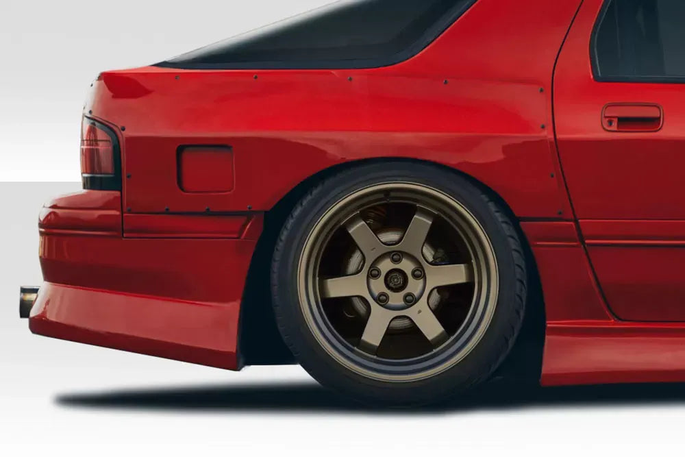 Duraflex D1 Rear Fender Flares Compatible With 1986-1991 Mazda RX7 - 3 Piece