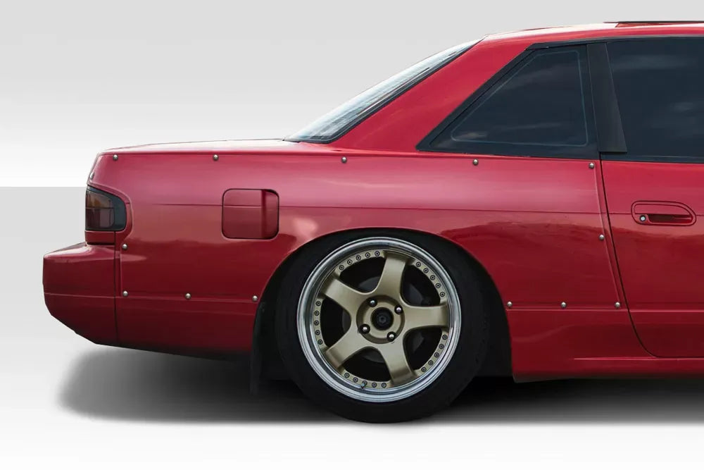 Duraflex D1 Sport 50mm Rear Fender Flares Compatible With 1989-1994 Nissan 240SX S13 2DR - 3 Piece
