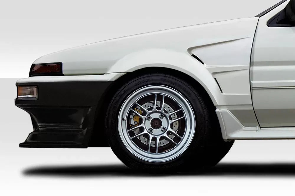 Duraflex D1 Sport 30mm Front Fenders Compatible With 1984-1987 Toyota Corolla - 2 Piece