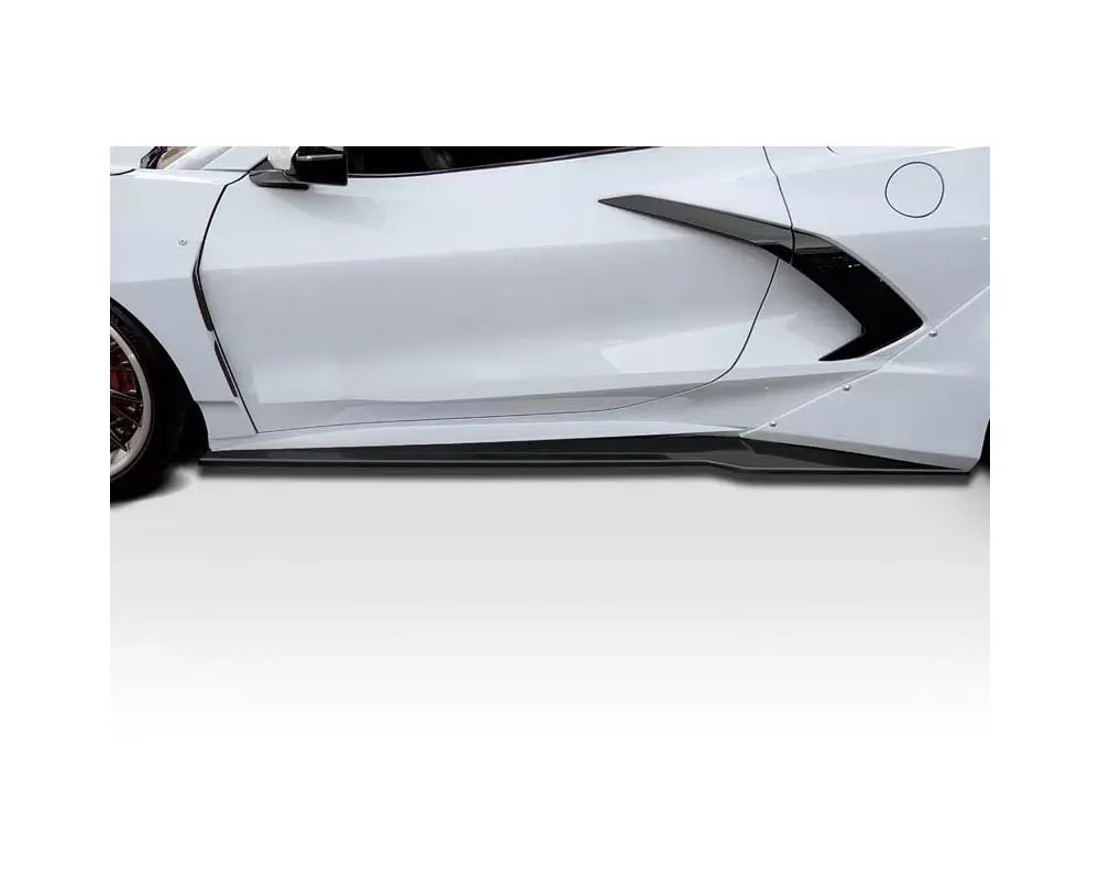 Duraflex Gran Veloce Wide Body Sideskirts Compatible With 2020-2025 Chevrolet Corvette - 2 Piece