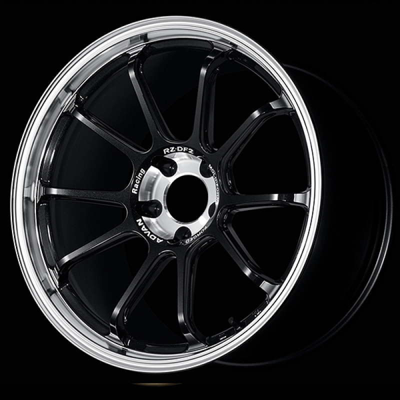 Advan RZ-DF2 20x9.5 / +45 Offset / 5x114.3 / 73mm Bore / Diamond Cut and Racing Titanium Black YAF0J45EDRTB