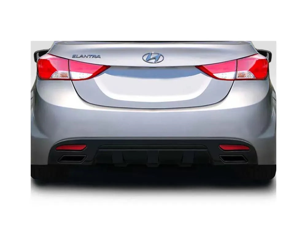 Duraflex SQR Rear Diffuser Compatible With 2011-2013 Hyundai Elantra - 1 Piece