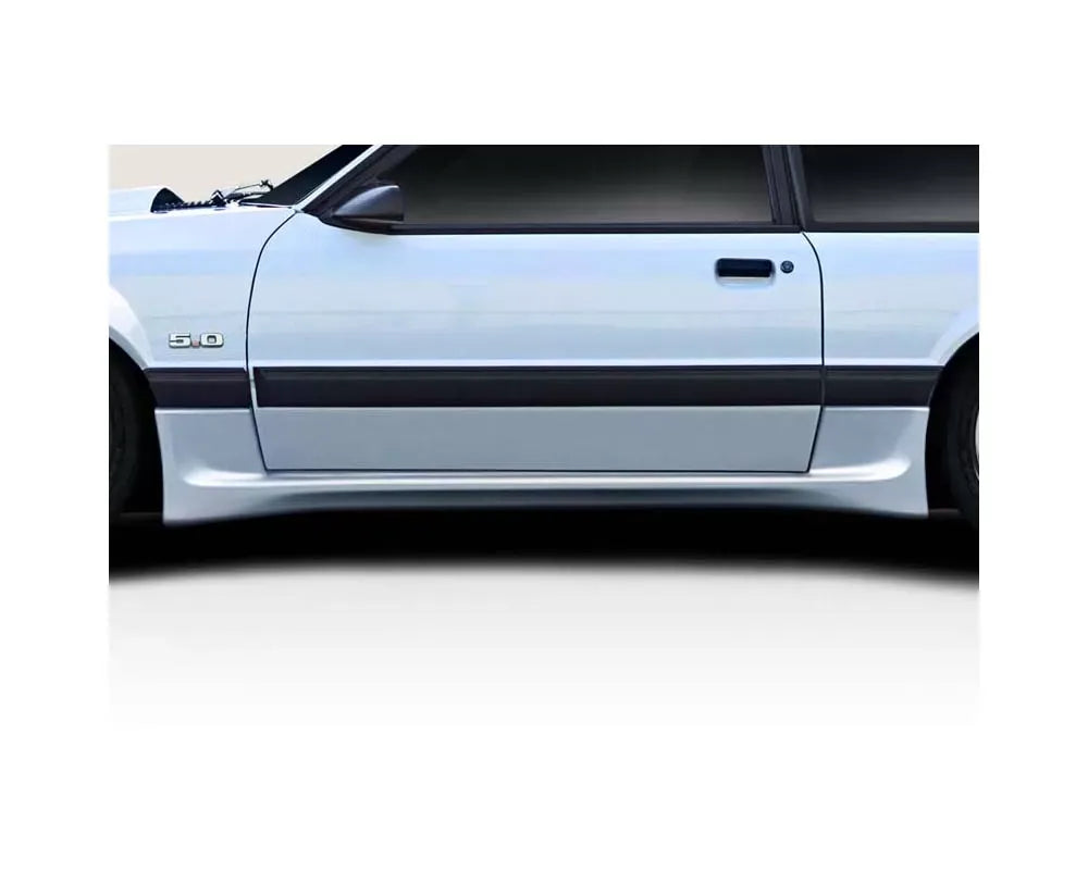 Duraflex Apex Aero Side Skirts Compatible With 1979-1993 Ford Mustang - 2 Piece