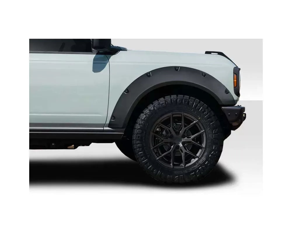Duraflex Extreme Country Front Fenders Flare Compatible With 2021-2025 Ford Bronco - 2 Piece