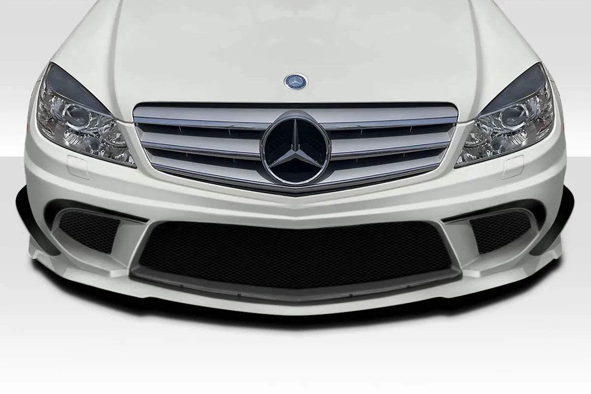 Duraflex Black Series Look Front Bumper Cover Compatible With 2008-2011 Mercedes C Class W204 - 1 Piece