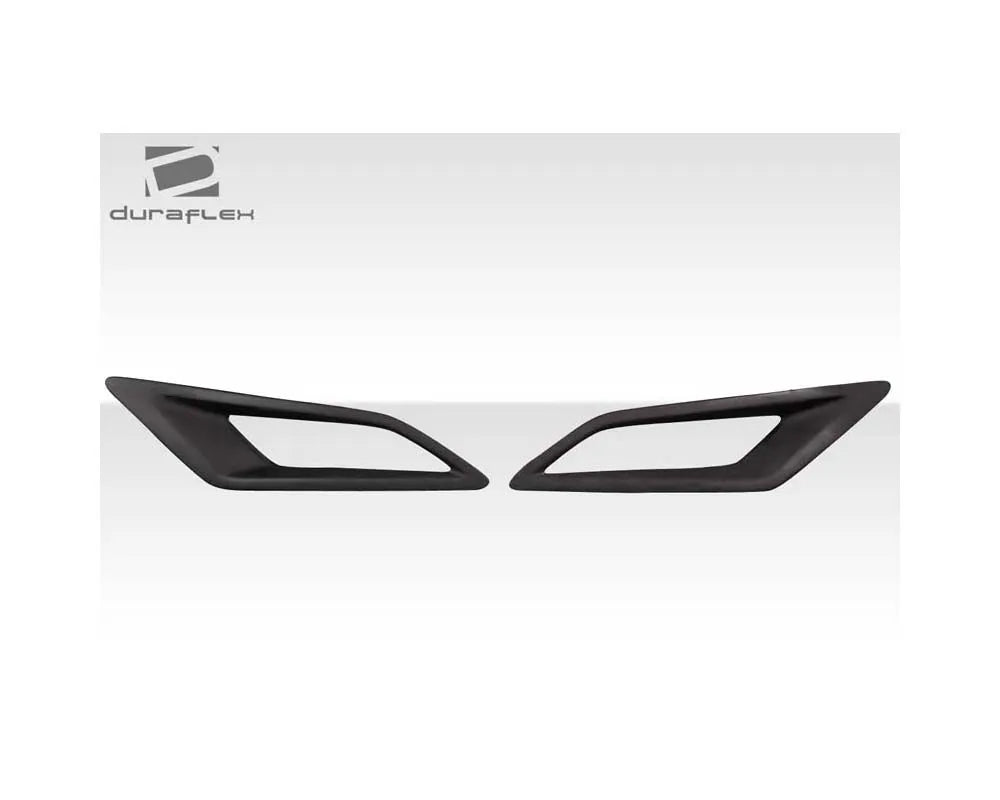 Duraflex Kima Hood Side Vents Compatible With 2012-2019 Fiat Abarth 500 - 2 Piece