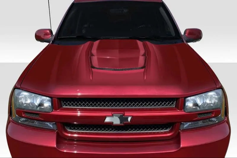 Duraflex Replacement For 2002-2008 Chevrolet Trailblazer ZR1 V2 Look Hood - 1 Piece