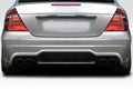 Duraflex Aiming Rear Bumper Cover Compatible With 2003-2009 Mercedes Benz E Class - 1 Piece