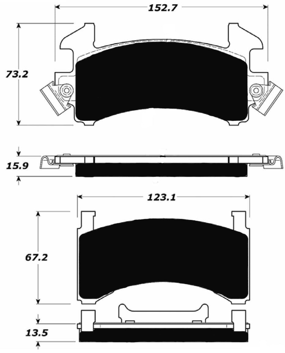 Porterfield Brake Pads for 1984 CADILLAC SEVILLE