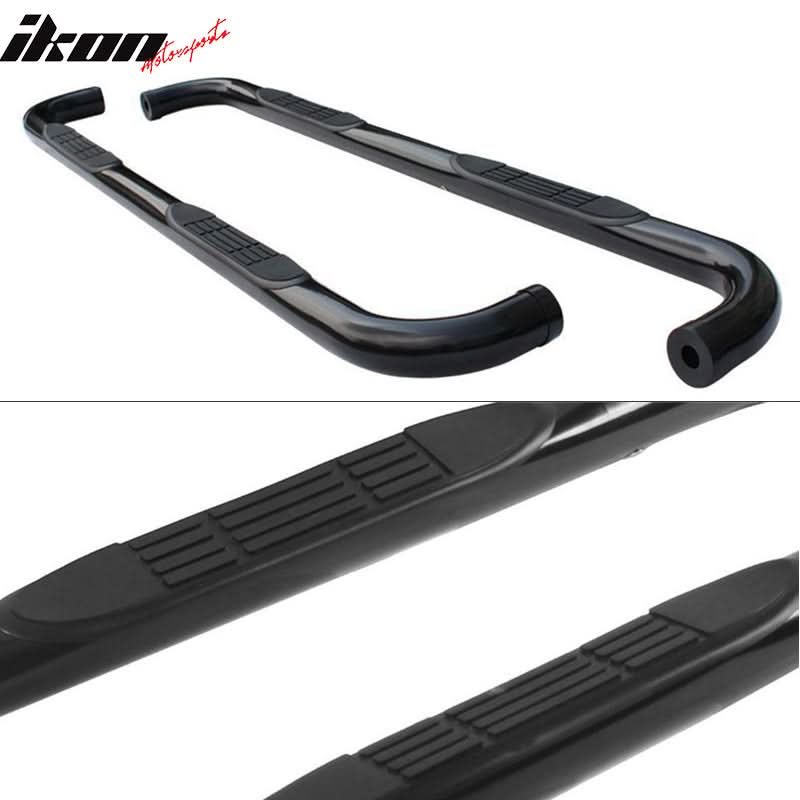 2008-2016 Jeep Compass 3" Round Hole Side Step Nerf Bar Running Boards