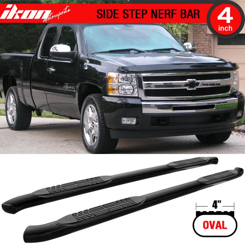 1999-2018 Silverado Nerf Bars Side Step Bars Running Boards Steel T304