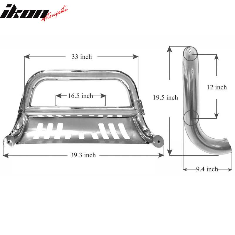 2005-2007 Ford F250 F350 F450 F550 SuperDuty Bull Bar Stainless Steel