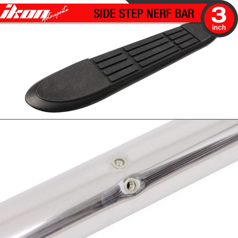 Fits 01-06 Explorer Sport Trac 3'' Side Step Bars Running Boards