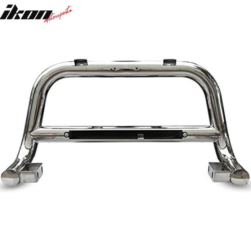 2005-2015 Toyota Tacoma Silver 3" Bull Bar with LED Light Stainless